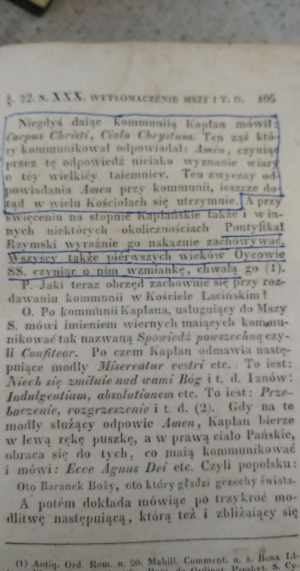 Czy mówienie “Amen” przez komunikującego jest liturgicznie niewłaściwe?
